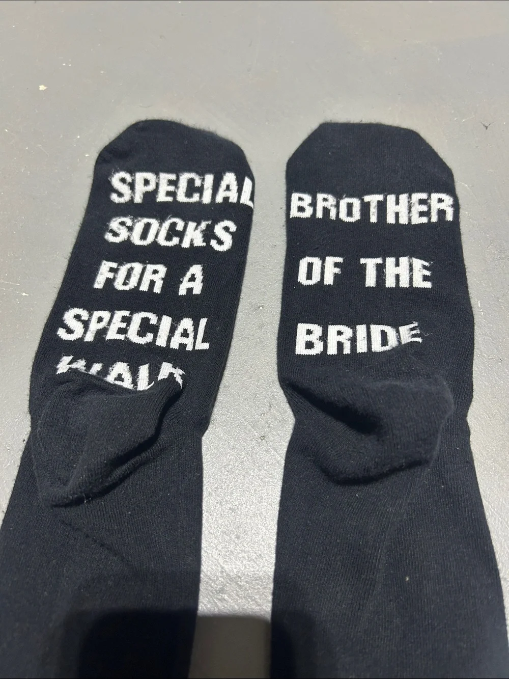 Brother of the Bride Black Wedding Dress Socks